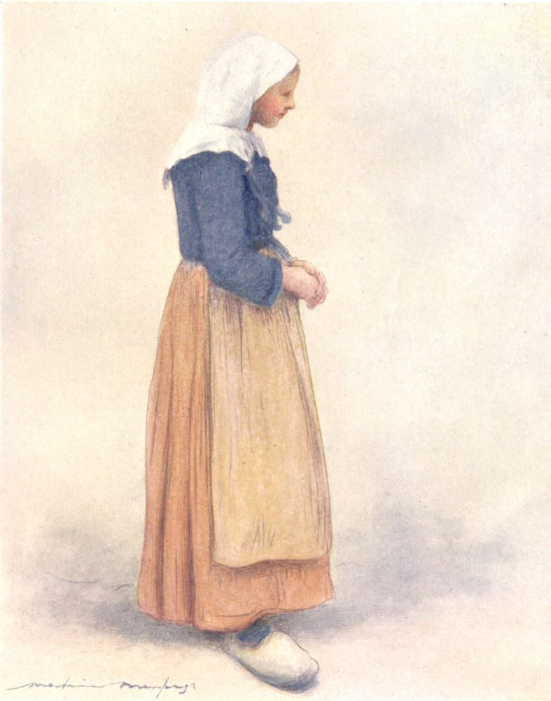 MANCHE BRITTANY BRETAGNE. Marie 1905 old antique vintage print picture